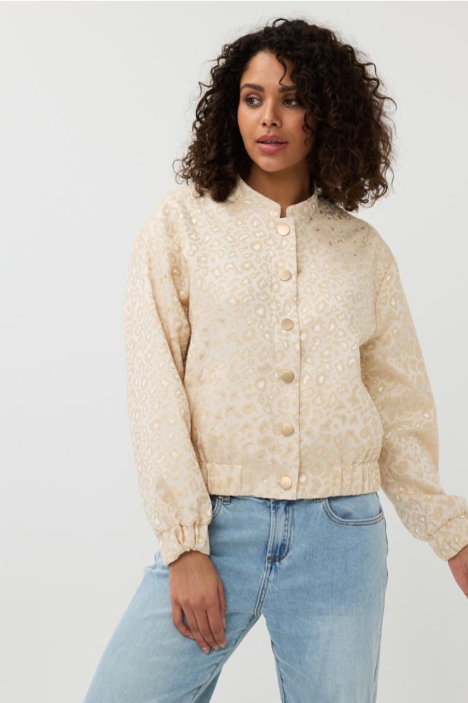 JACKET BOMBER FANCY JACQUARD SP25 17009 123 Ivory
